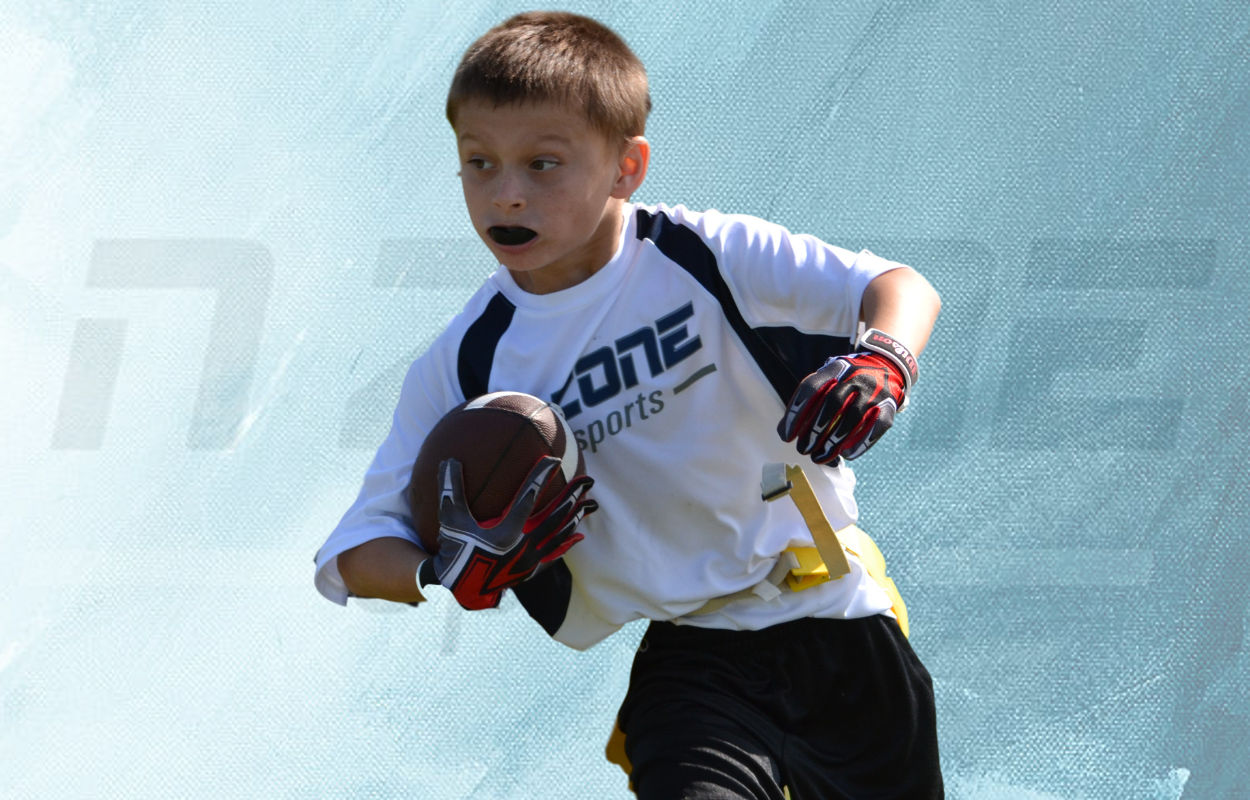 Next Level Sports flag football players give it their all at